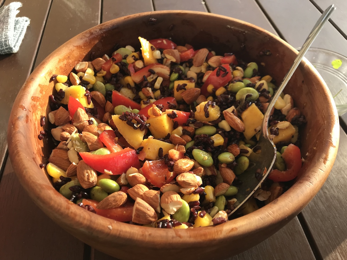 Photo of Black Rice, Mango, Edamame Salad